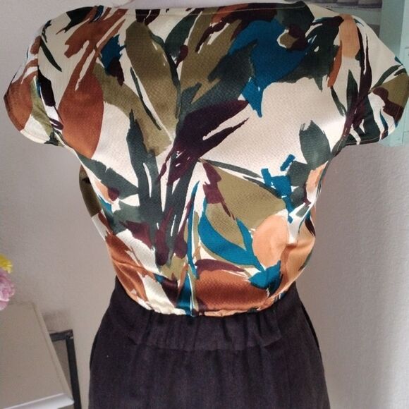 Anthropologie Tabitha Silk and Tweed Dress - Picture 6 of 11